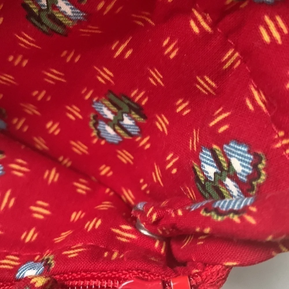 Vera Bradley Cottagecore Red Floral Convertible Crossbody Clutch Coin Purse Set